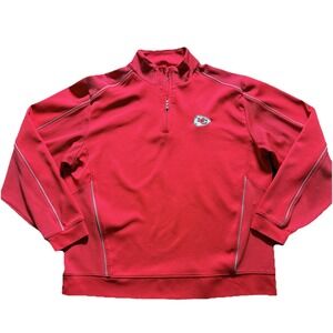 Chiefs Sweatshirt Mens Large Red NFL Football Cutter & Buck Kansas City KC